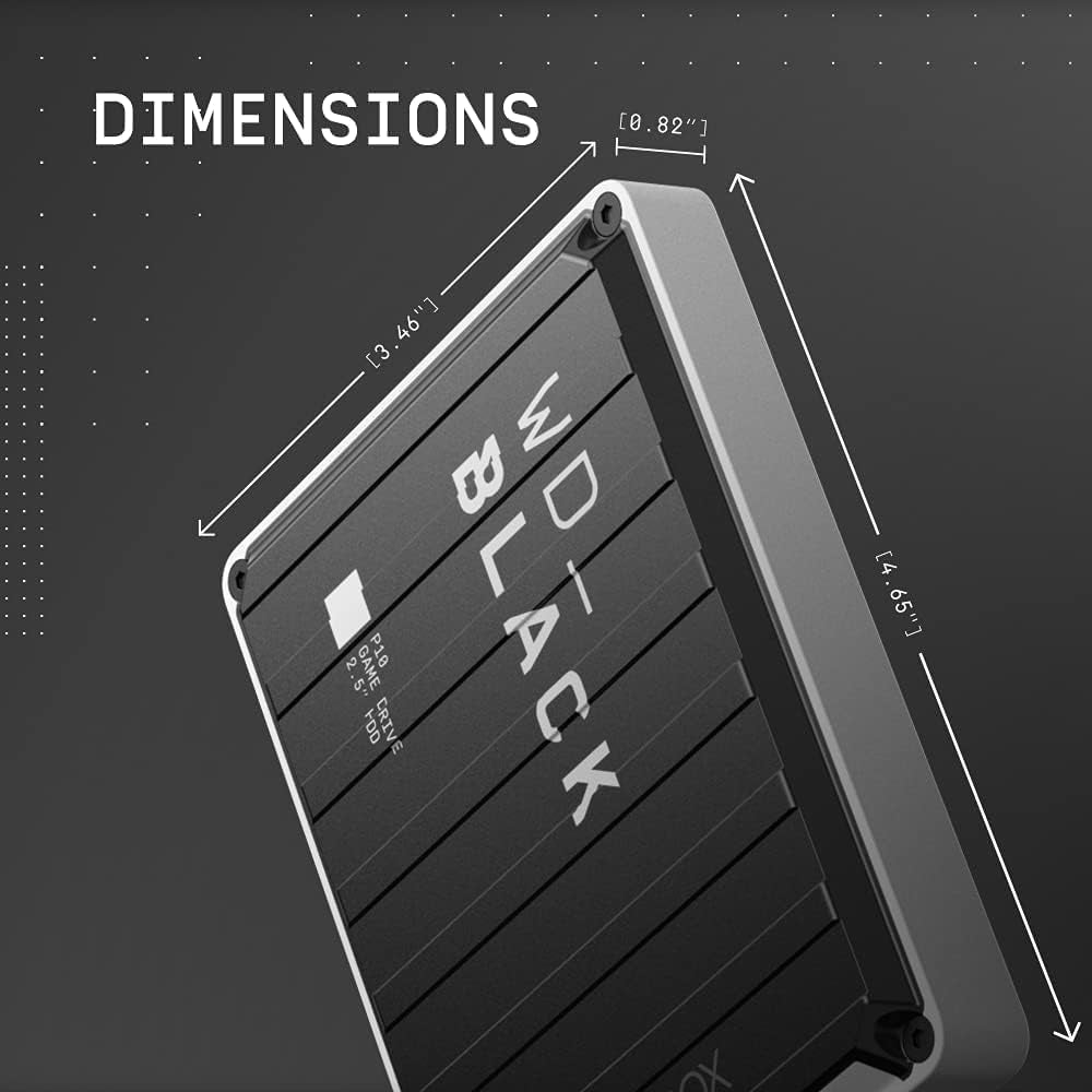 _BLACK 4TB P10 Game Drive for Xbox - 1-Month Xbox Game Pass, Portable External Hard Drive for On-The-Go Access to Your Xbox Game Library - BA5G0040BBK-WESN