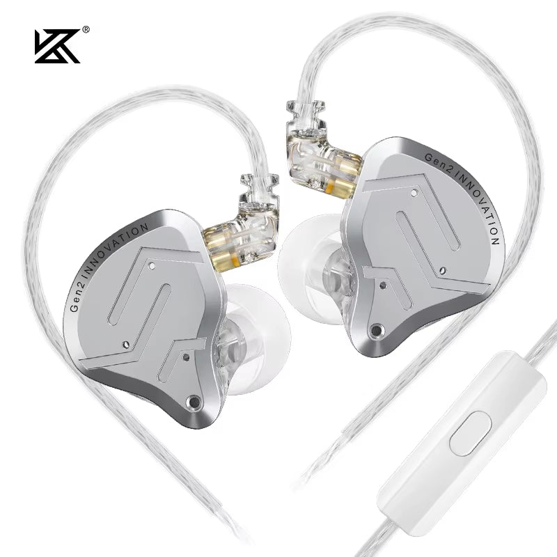 ZSN PRO 2 Wired Earphones 1BA+1DD Hybrid Driver IEM Earbud HIFI Bass Sport Noise Cancelling Headset Detachable 2Pin Cable