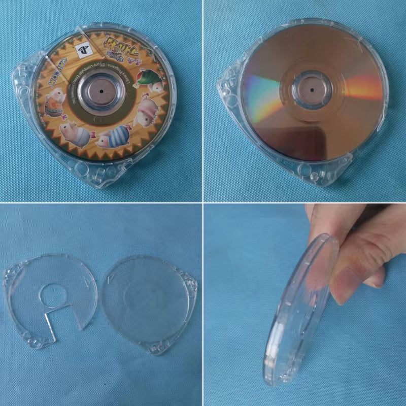 1PC Replacement Clear Game Disc Storage for Shell for Case Cover for PSP