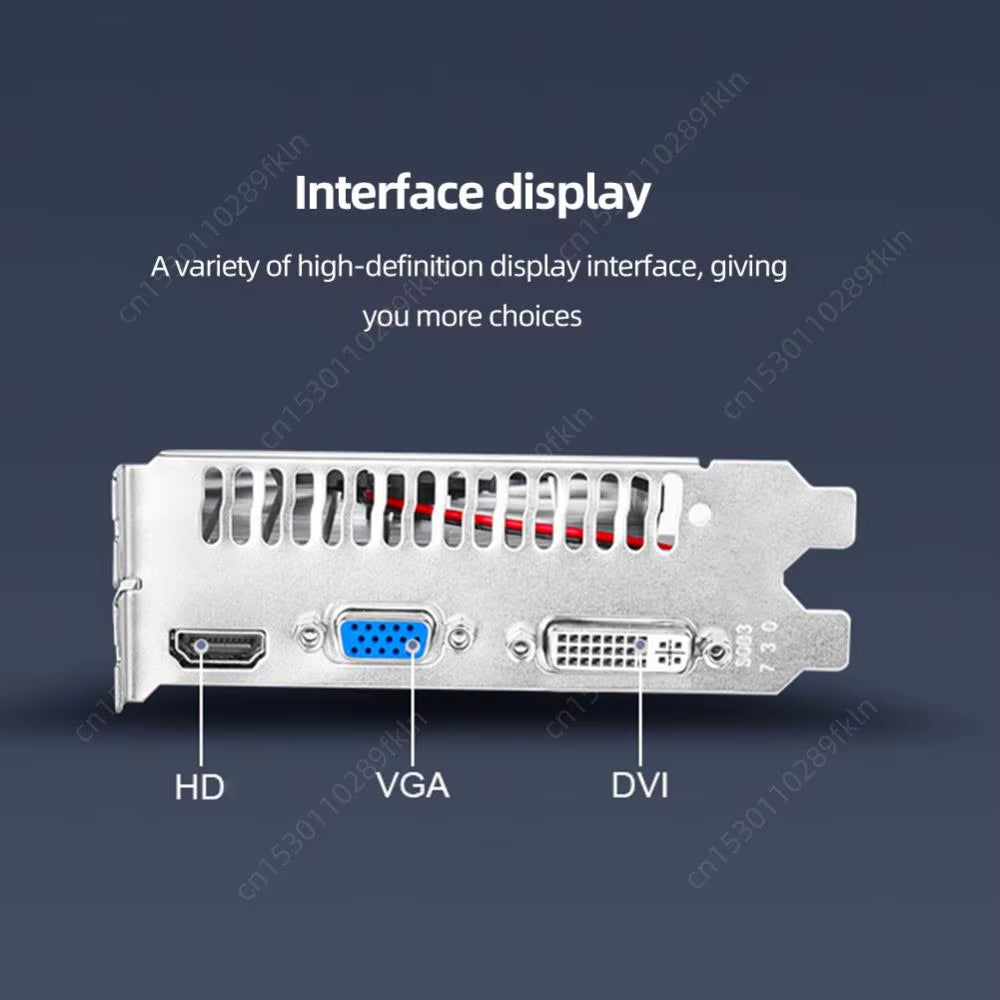 1/2/4GB Graphics Card DDR3/DDR5 Desktop Gaming Video Card Hdmi-Compatible VGA DVI PCI-E 16X Low Profile Graphics Cards for PC
