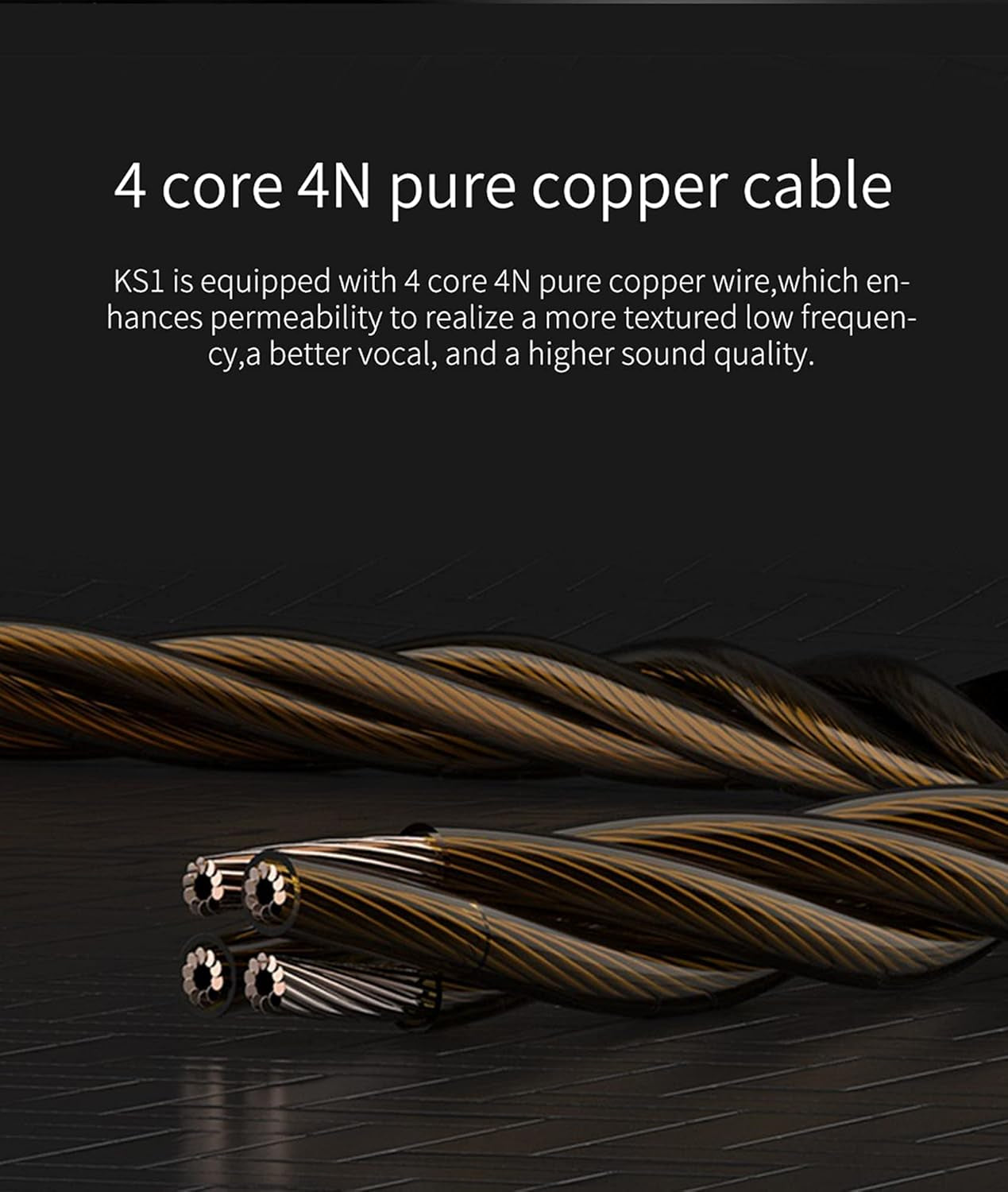 KBEAR KS1 Wired in Ear Headphones, Deep Bass Iem Earbuds Noise Cancelling in Ear Monitors Earphones with 1DD Driver, Ear Hooks Cable for Gaming Computer, Musician Stage, Drummer (White with Mic)