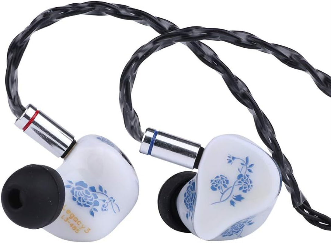Legacy 3 2BA + 1DD Hybrid Triple Driver in Ear Monitor for Audiophiles Musicians (2Pin, Porcelain White)