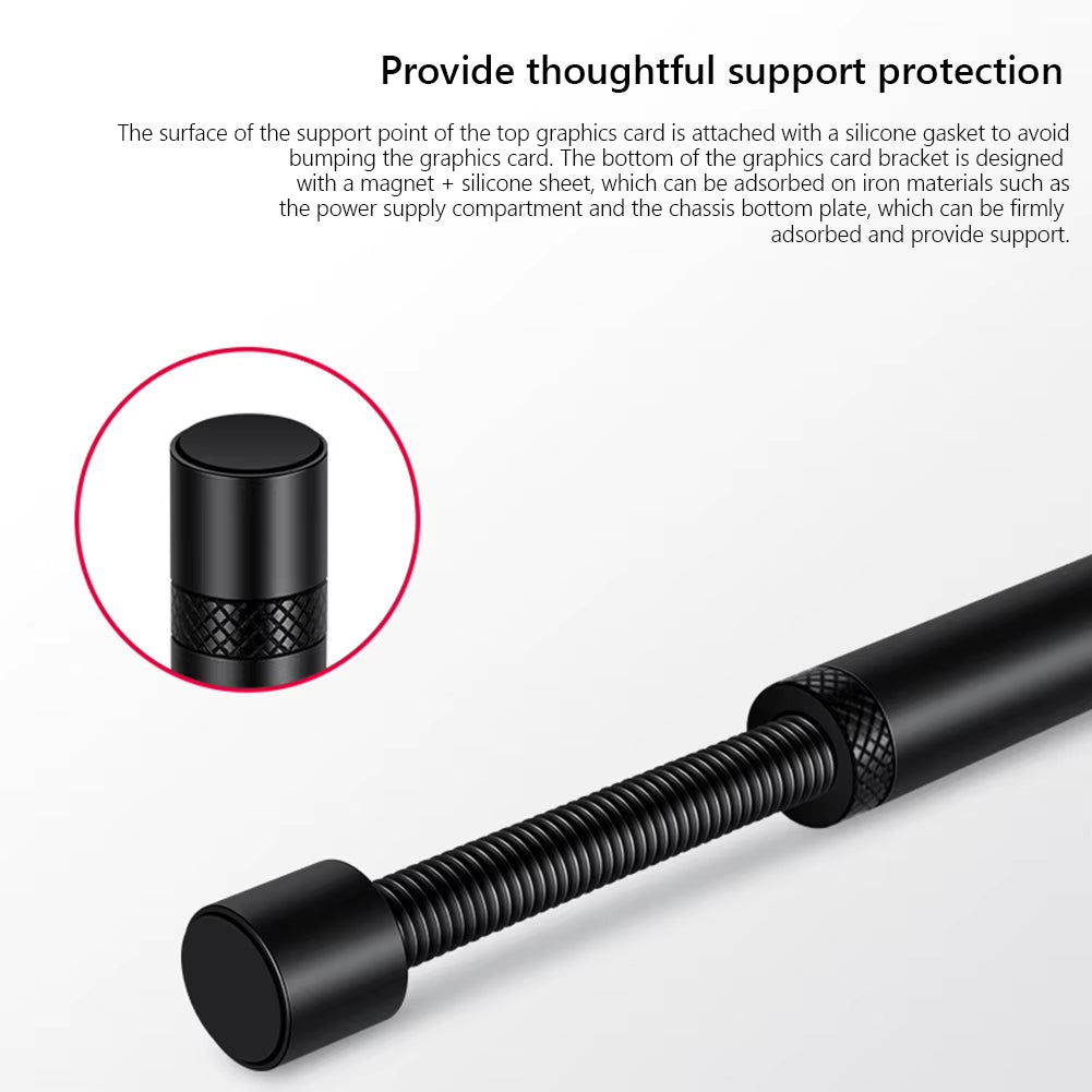 Graphics Card GPU Brace Support Aluminum Alloy Video Card Sag Holder Bracket GPU Sag Bracket Computer PC Case Mount Bracket