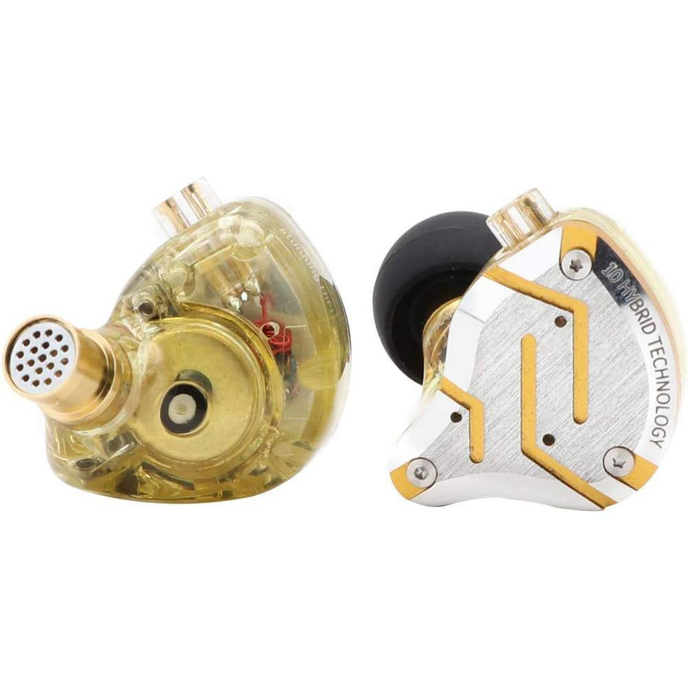 Glare Yellow Wired Noise Cancelling Gaming Earbud and In-Ear with Stainless Steel Faceplate with Mic