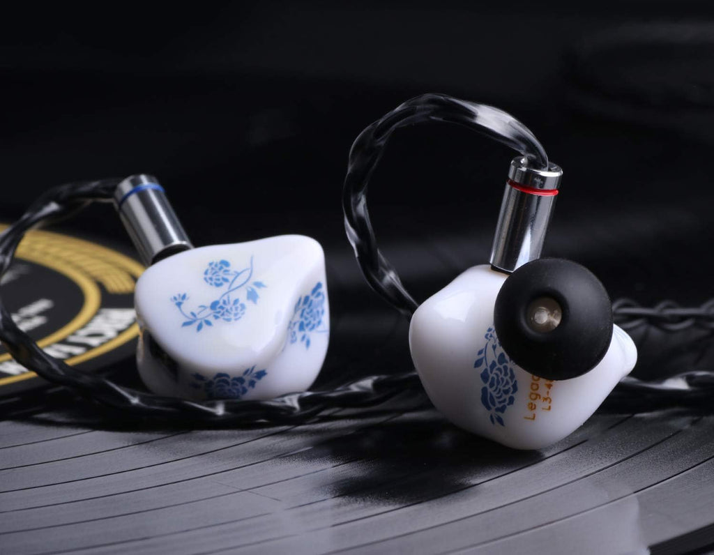 Legacy 3 2BA + 1DD Hybrid Triple Driver in Ear Monitor for Audiophiles Musicians (2Pin, Porcelain White)