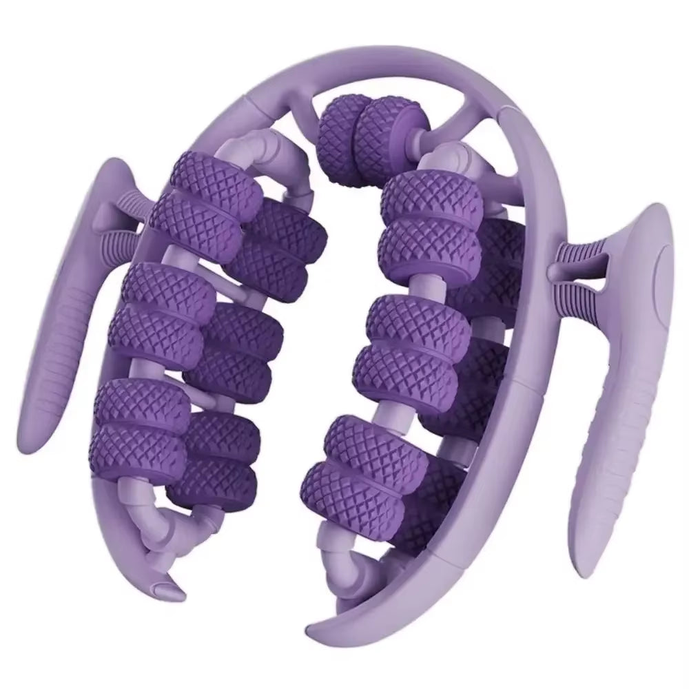 1PCS Massage Roller Relax Roller 26 Wheels, Cellulite Roller Muscle Relaxer Circular Leg Clamps Leg Massage for Tennis Elbow Leg