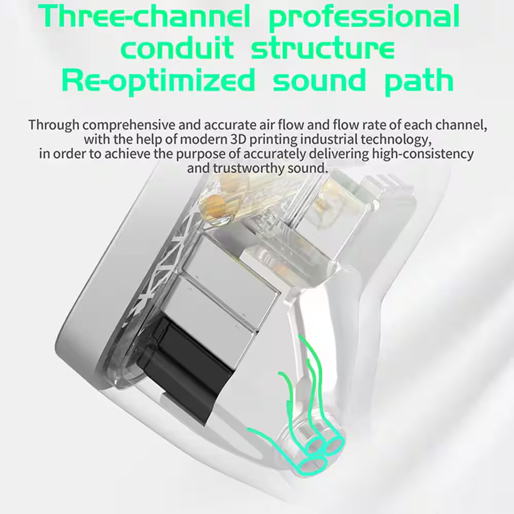 Hifi IEM PRO Black Wired Sound Isolation Earbud and In-Ear Earbuds with 2 Pin Detachable and Mic