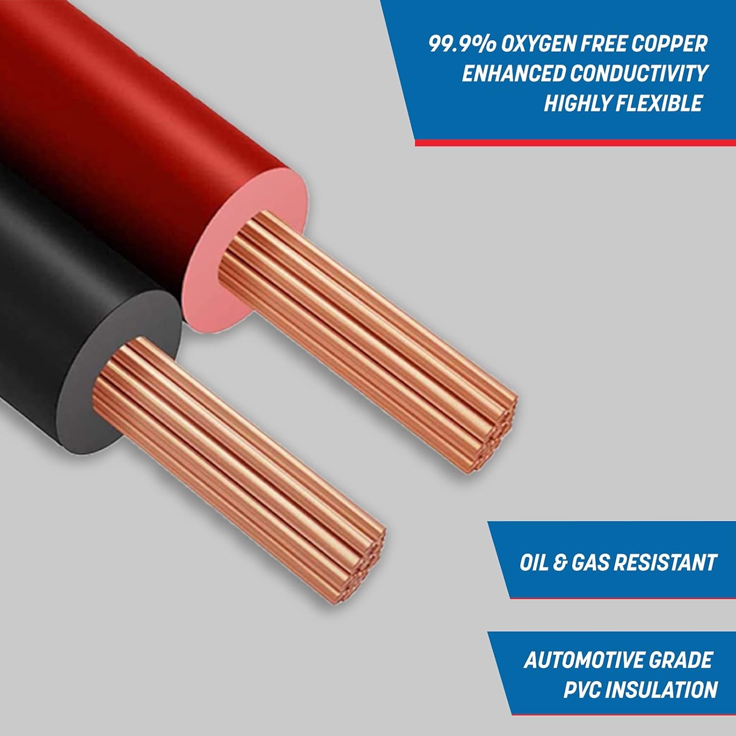 16 Gauge Wire 100Ft Oxygen Free, OFC Pure Copper Electrical 12V Low Voltage Speaker Wire Spool, 16AWG for Electric, Automotive, Trailer, Stereo, RC, Car, Home Theater, LED, Lamp Wiring