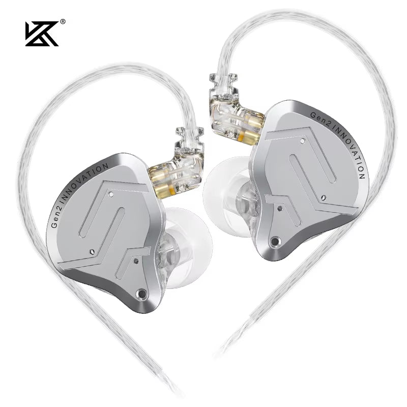 ZSN PRO 2 Wired Earphones 1BA+1DD Hybrid Driver IEM Earbud HIFI Bass Sport Noise Cancelling Headset Detachable 2Pin Cable