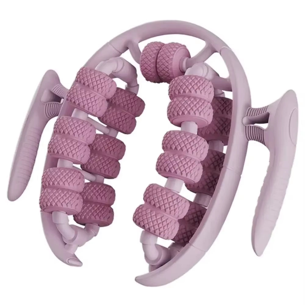 1PCS Massage Roller Relax Roller 26 Wheels, Cellulite Roller Muscle Relaxer Circular Leg Clamps Leg Massage for Tennis Elbow Leg