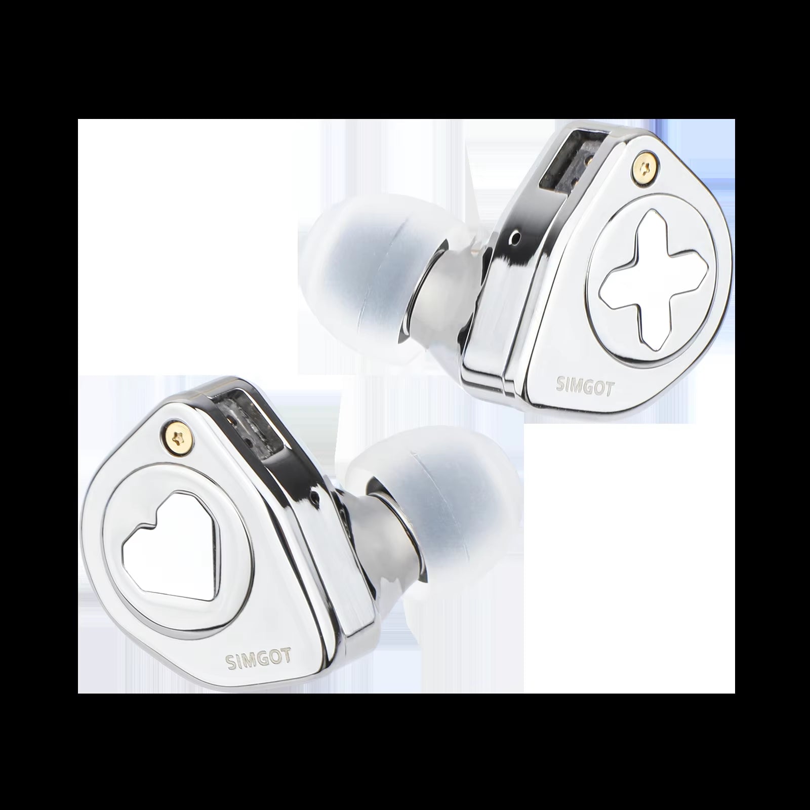 EW300 1Dd+1Planar+1Pzt Hybrid Driver IEM HIFI Earphones with Detachable Nozzles Silver-Plated OFC IEM Cable for Musician