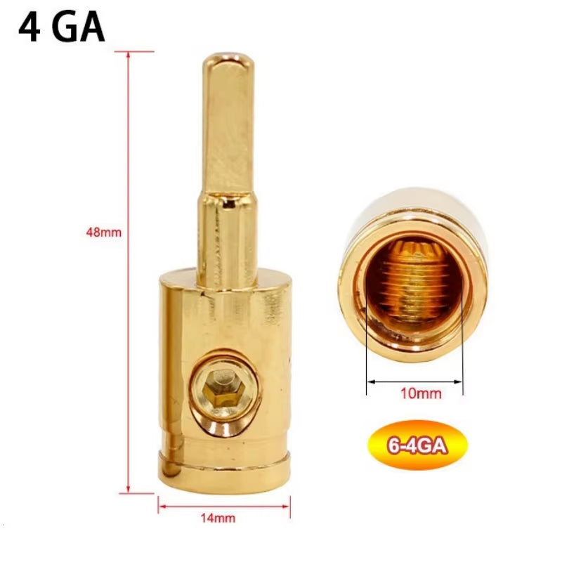 Car Audio 0 Gauge 4 Gauge 8 Gauge Power Ground Wire Car Audio Modified Power Amplifier Pure Copper Terminal Power Supply