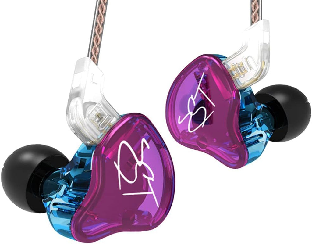 KZ ZST 1BA 1DD in Ear Earphone Clear Hifi Monitor Earbuds Wired Sport Gaming Earphone for Musician Singer Audiophile