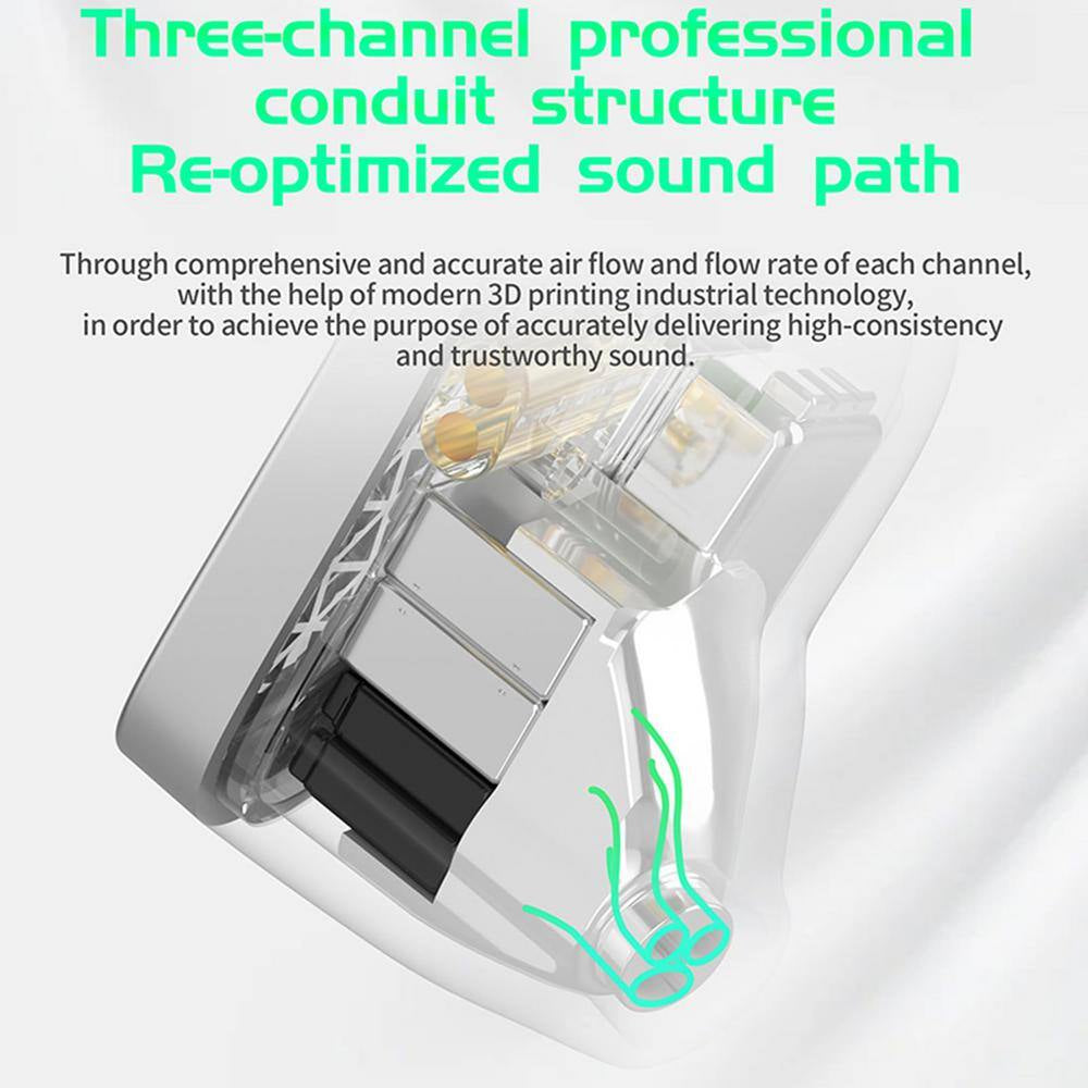 Hifi IEM PRO Cyan Blue Wired Sound Isolation Earbud and In-Ear Earbuds with 2 Pin Detachable and Mic