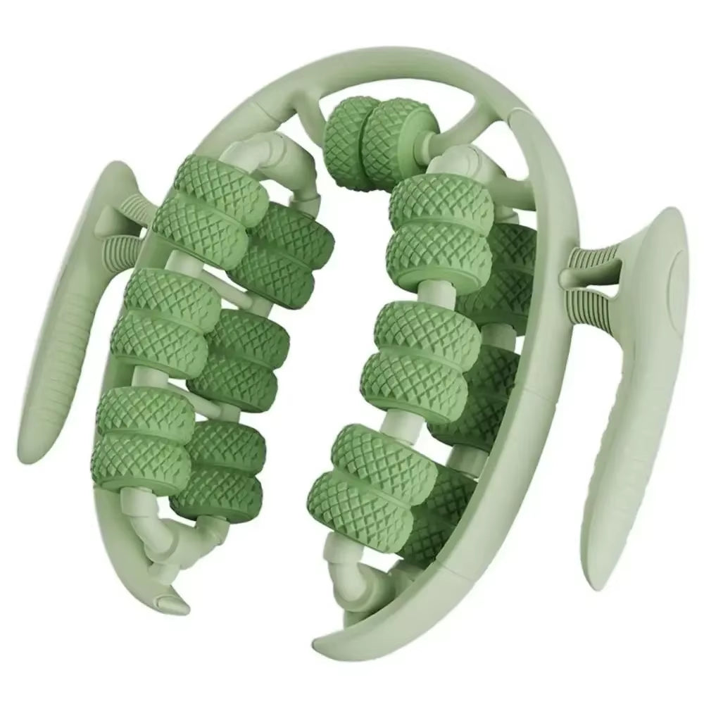 1PCS Massage Roller Relax Roller 26 Wheels, Cellulite Roller Muscle Relaxer Circular Leg Clamps Leg Massage for Tennis Elbow Leg
