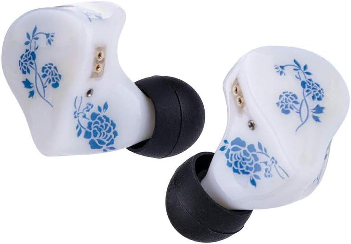 Legacy 3 2BA + 1DD Hybrid Triple Driver in Ear Monitor for Audiophiles Musicians (2Pin, Porcelain White)