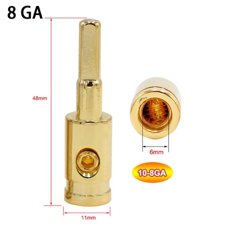 Car Audio 0 Gauge 4 Gauge 8 Gauge Power Ground Wire Car Audio Modified Power Amplifier Pure Copper Terminal Power Supply