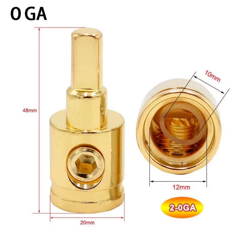 Car Audio 0 Gauge 4 Gauge 8 Gauge Power Ground Wire Car Audio Modified Power Amplifier Pure Copper Terminal Power Supply